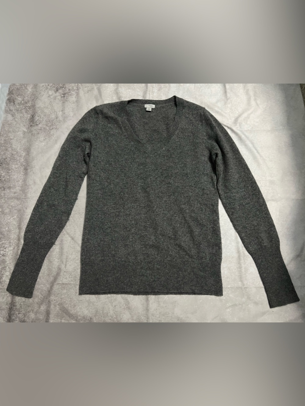 Halogen Dark Charcoal V-Neck Sweater